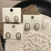 Flower Earrings 2021 New Trendy earrings, elegant ear clips, no ear holes, female Internet celebrity design sense tassel earrings 10 details Picture